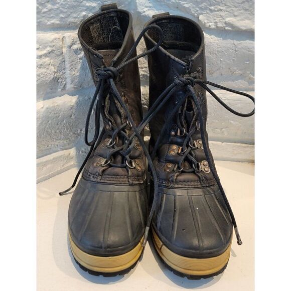 Vintage Mens Davos camping insulated Duck boots size 10 main image 7
